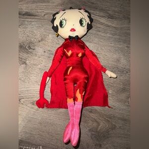 Kellytoy Betty Boop Red Devil Halloween Collection Plush Stuffed Doll Vtg Y2K